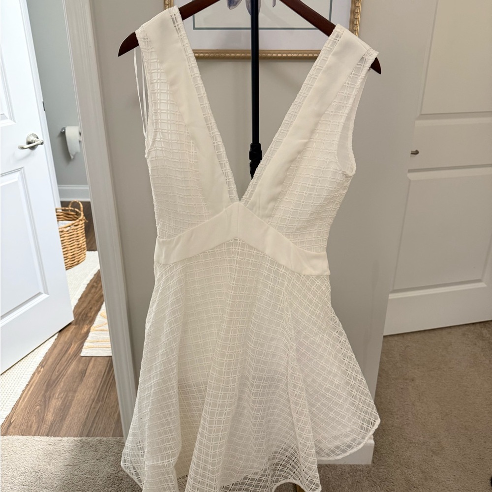 Finders Keepers White Backless Dress